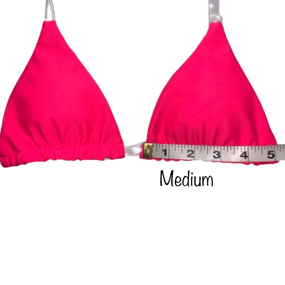 Sexy No Tan Line Clear Strap Brazilian Bikini Pink - Picture 6 of 11